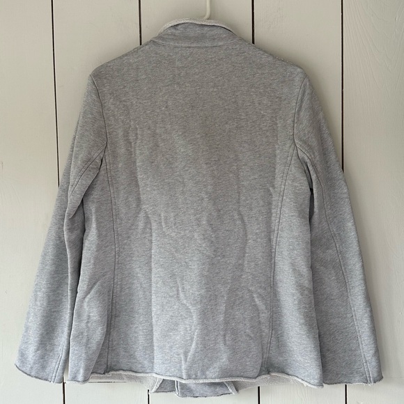 Frank & Eileen Belfast Gray Melange Triple Fleece Sweatshirt Peacoat Sz S - Picture 5 of 15